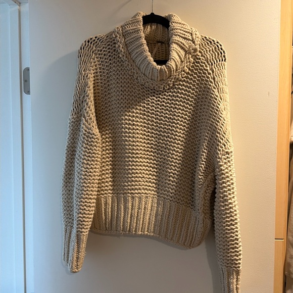 Free People Sweaters - Chunky cable turtleneck sweater